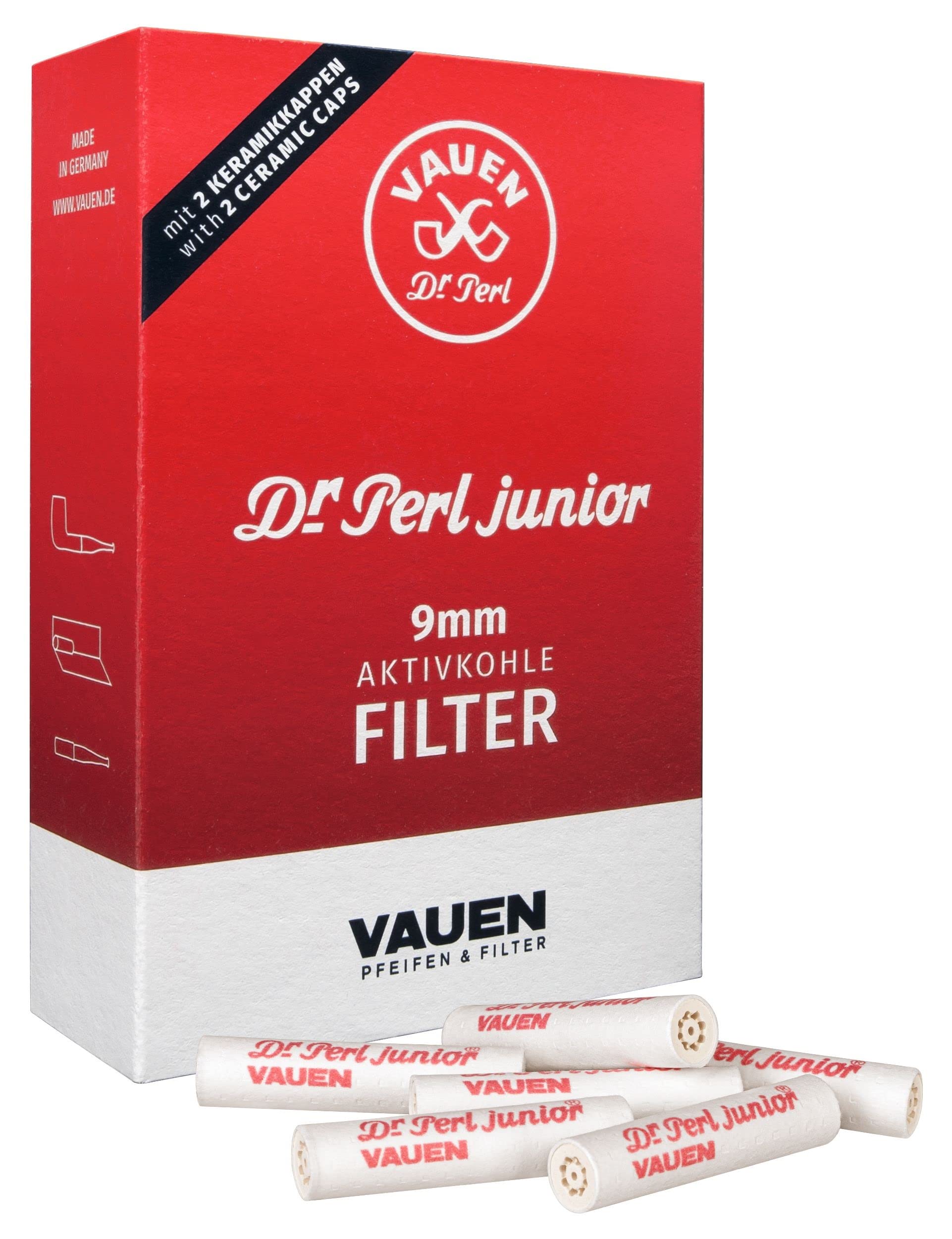 Dr. Perl Junior Lot de 10 x 100 filtres à charbon actif 9 mm