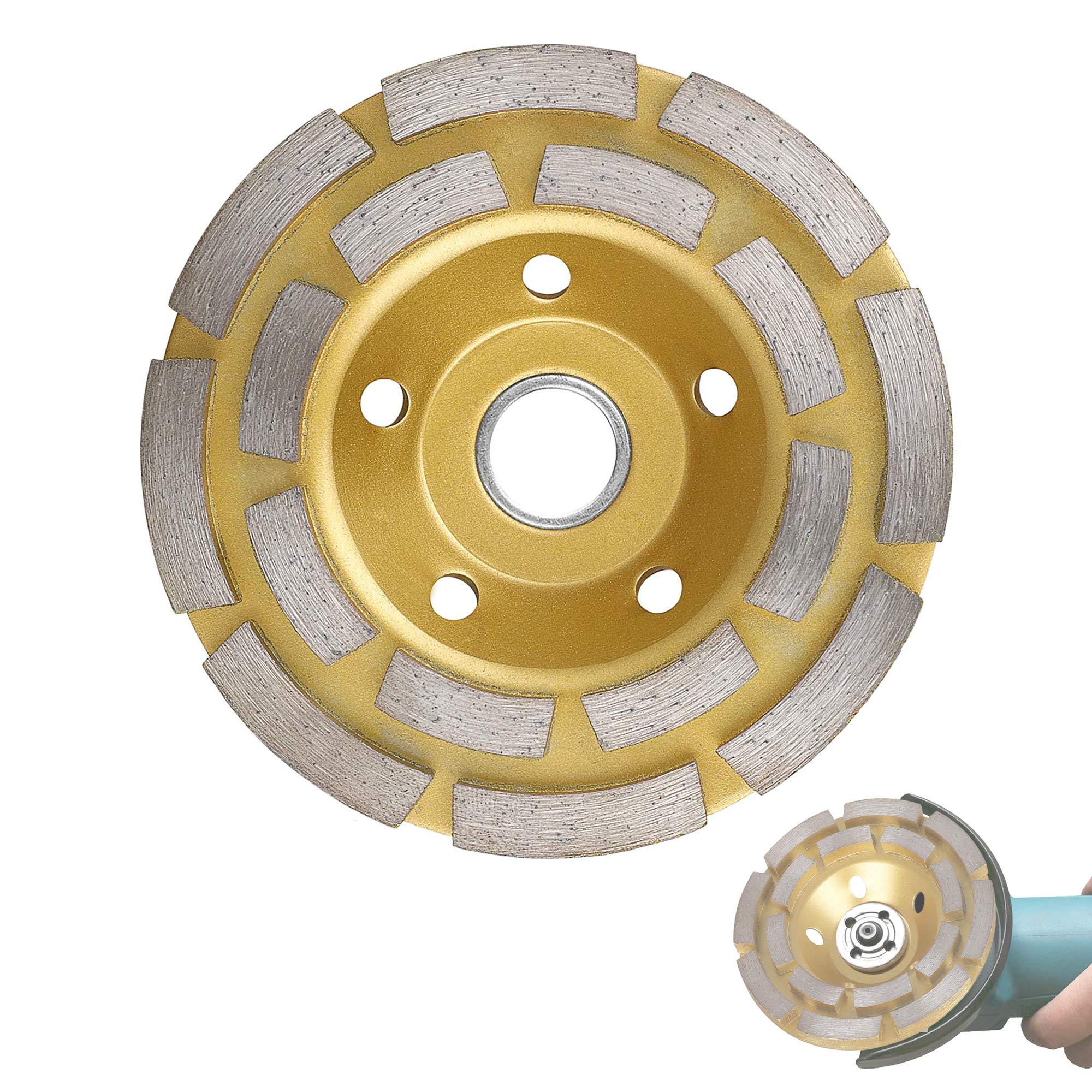 Buy Concrete Grinding Wheel, 4'' Double Row Diamond Cup Surface