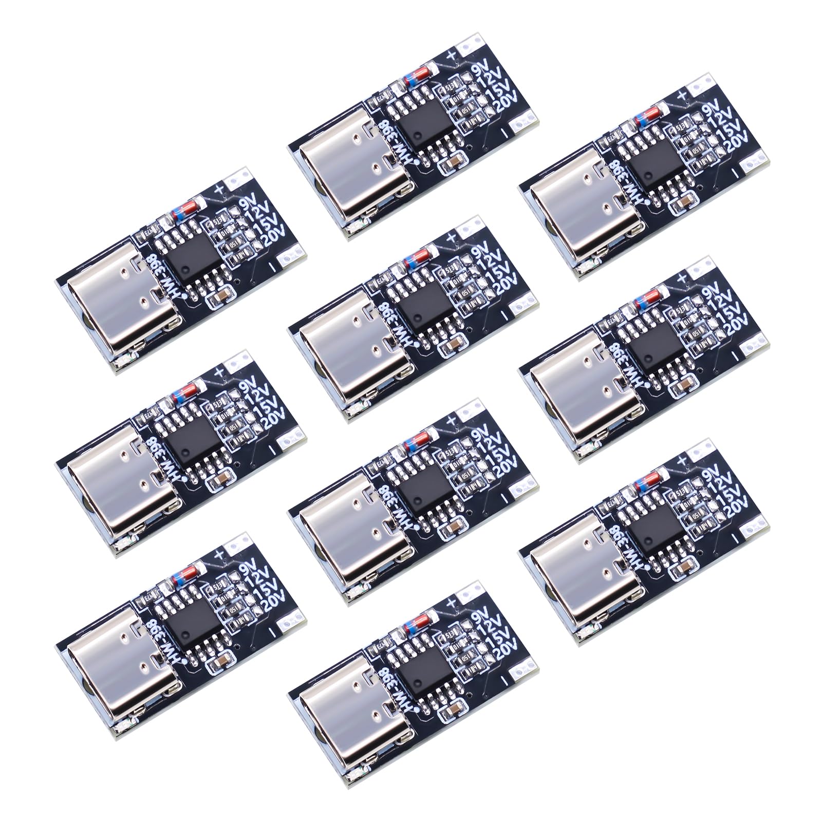 PD/QC/AFC carica rapida esca trigger AYWHP 10 Pezzi Modulo di attivazione dell'esca a ricarica rapida Type-C Scheda Decoy Board Supporto PD3.0/PPS/QC4+/FCP/AFC
