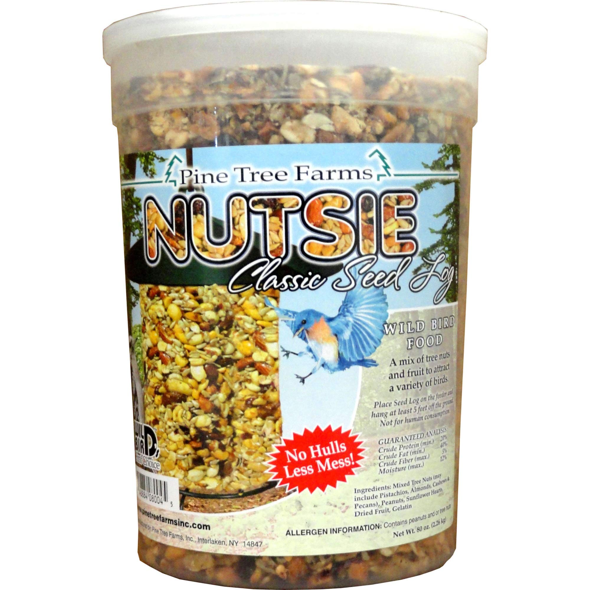 Amazon.com: Pine Tree Farms 399626 Nutsie Classic Seed Log 80Oz