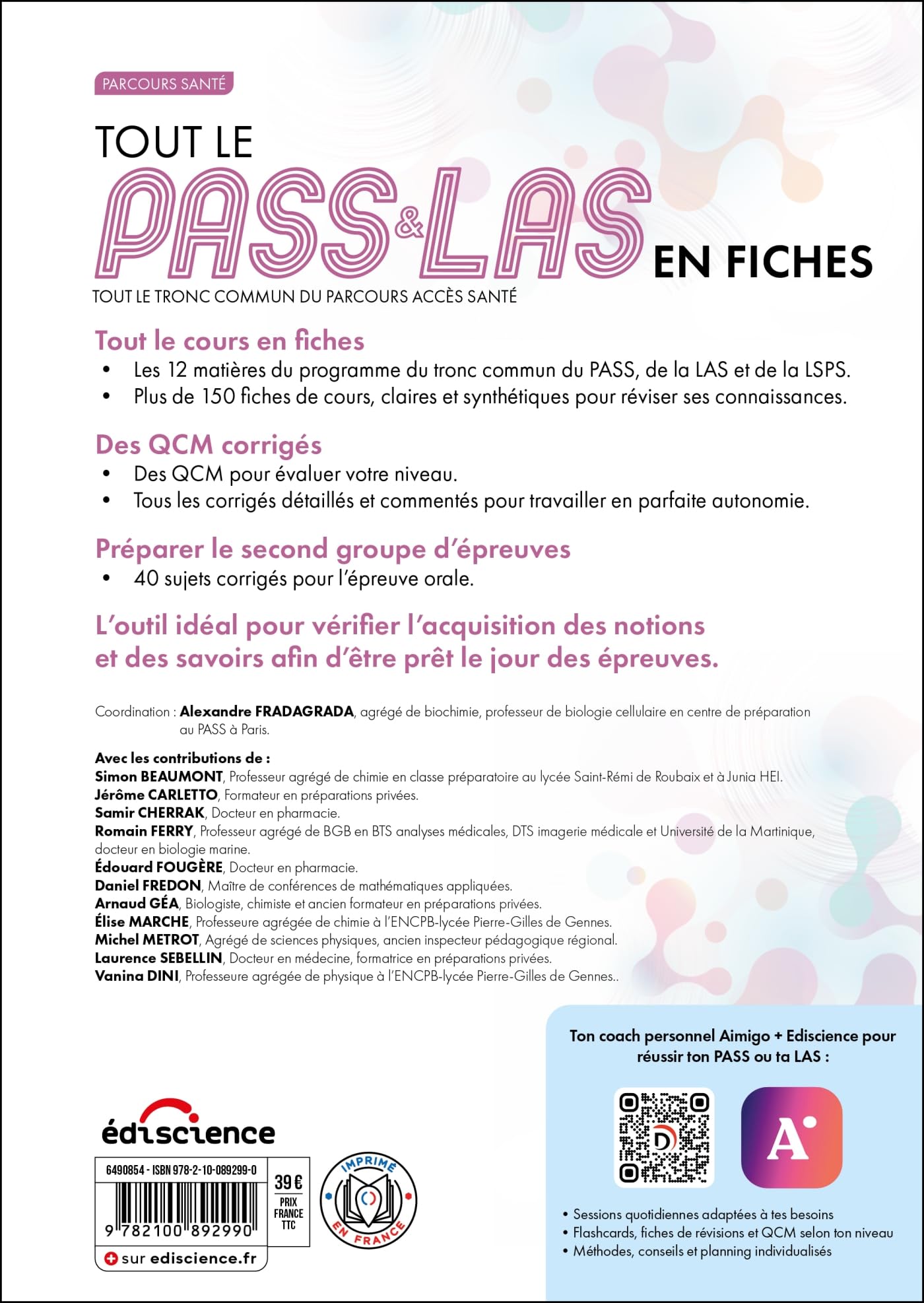 Tout le PASS & LAS en fiches 2026-2027: Tout le cours dans un seul livre !