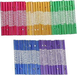 50pcs Wind Chime Tubes Parts Aluminum Wind Chime Pipe Wind Chime for Crafts Diy Wind Chimes Kits for Adults kids Arts and Crafts Making Supplies 5 Colors