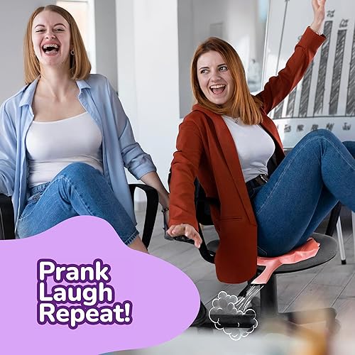 Miniatura 5 de ArtCreativity Cojín Whoopie autoinflable, paquete de 2, cojines Whoopee de 6 pulgadas, rellenos de bolsas de regalo, juguetes clásicos de broma para