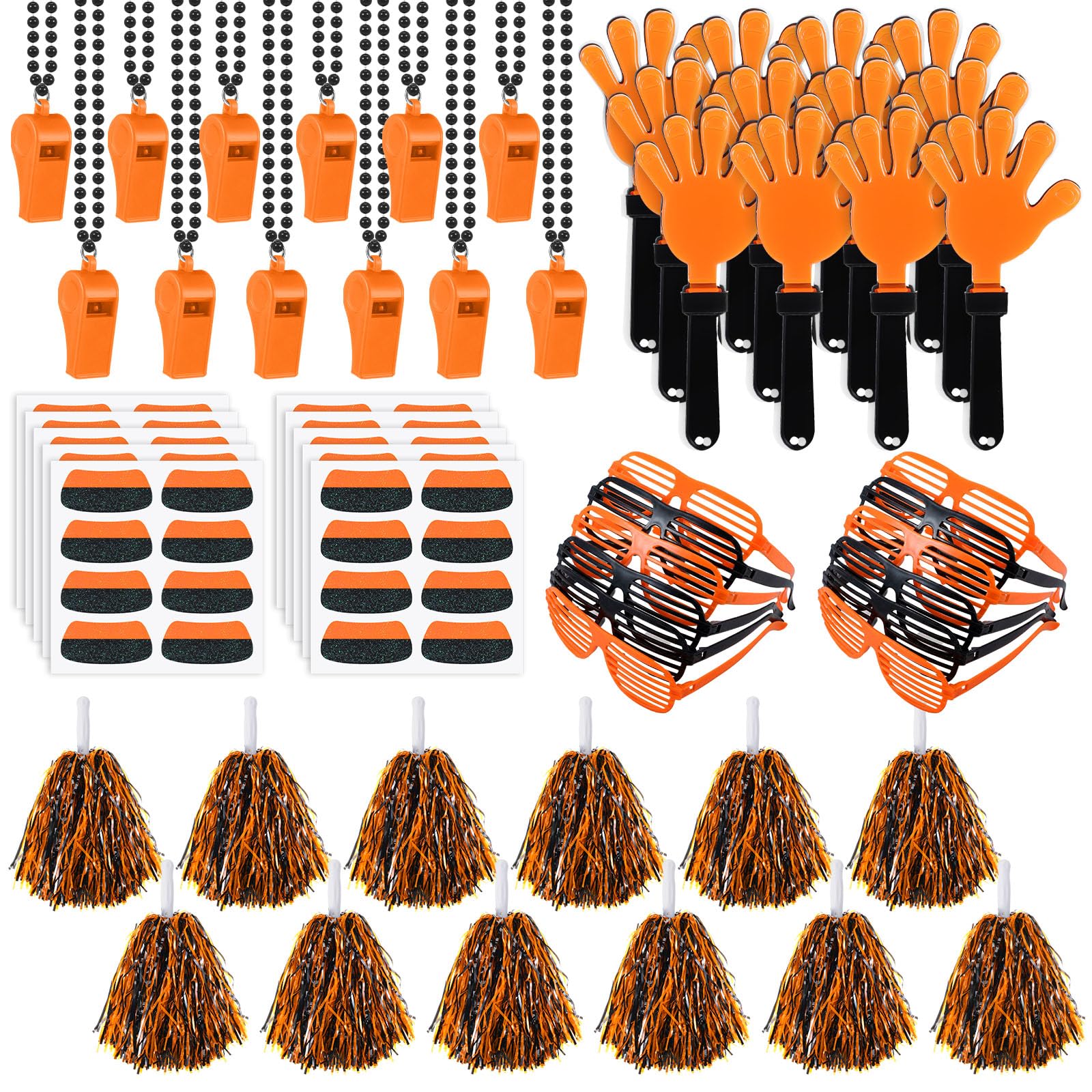 Realspring 148 Pcs Spirit Week Accessories School Team Spirit Items