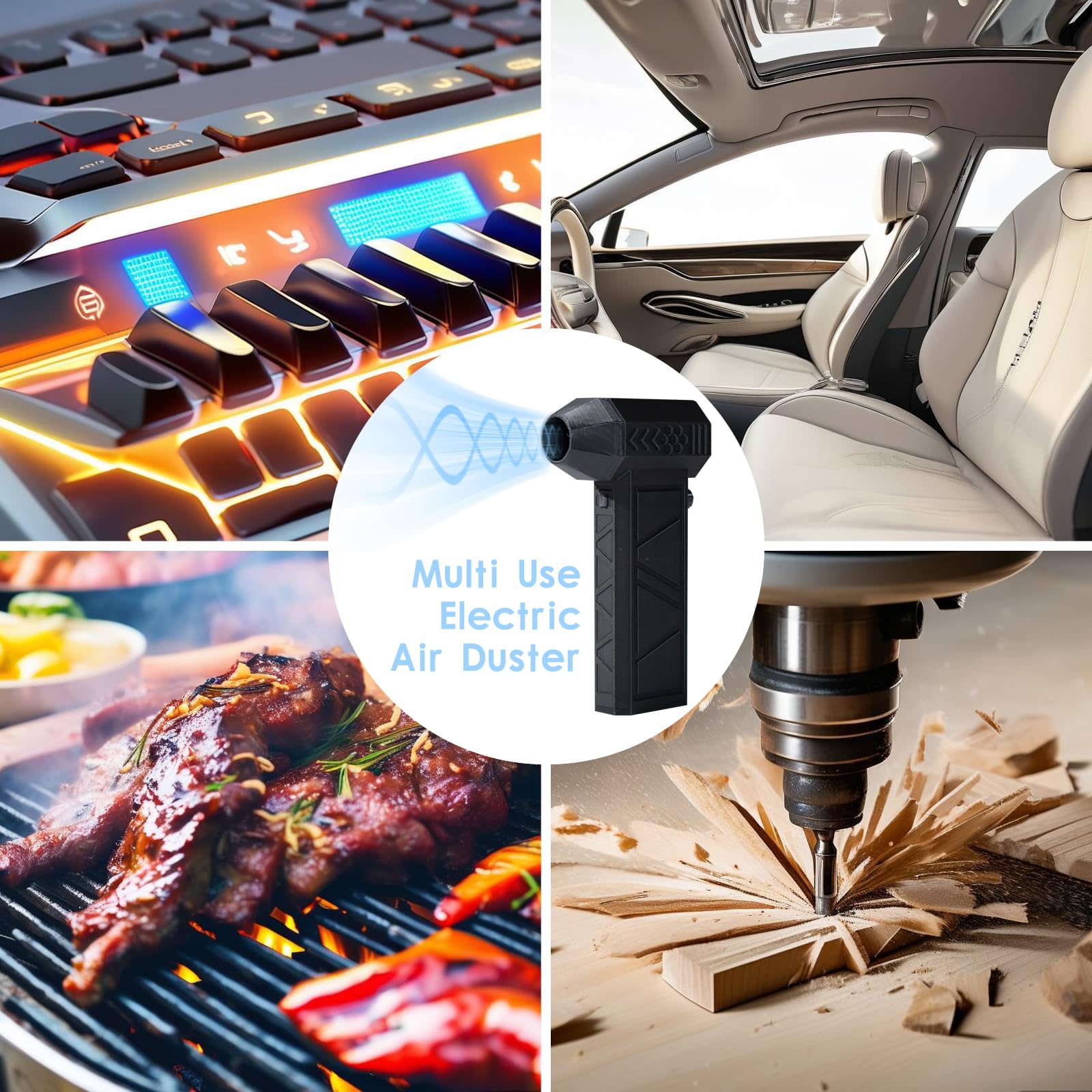 Akku-Laubbläser Mit Turbo Power - 2 Akkus Inklusive, 300.000 U/min, Bürstenlos & Kabellos