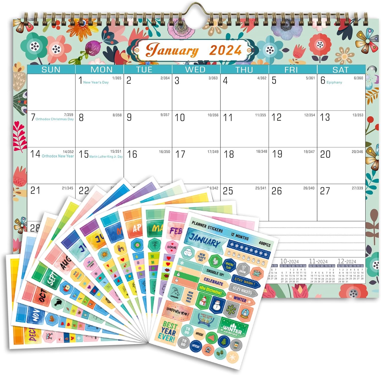 20232024 Wall Calendar, Aesthetic 18 Months Calendar July 2023 to