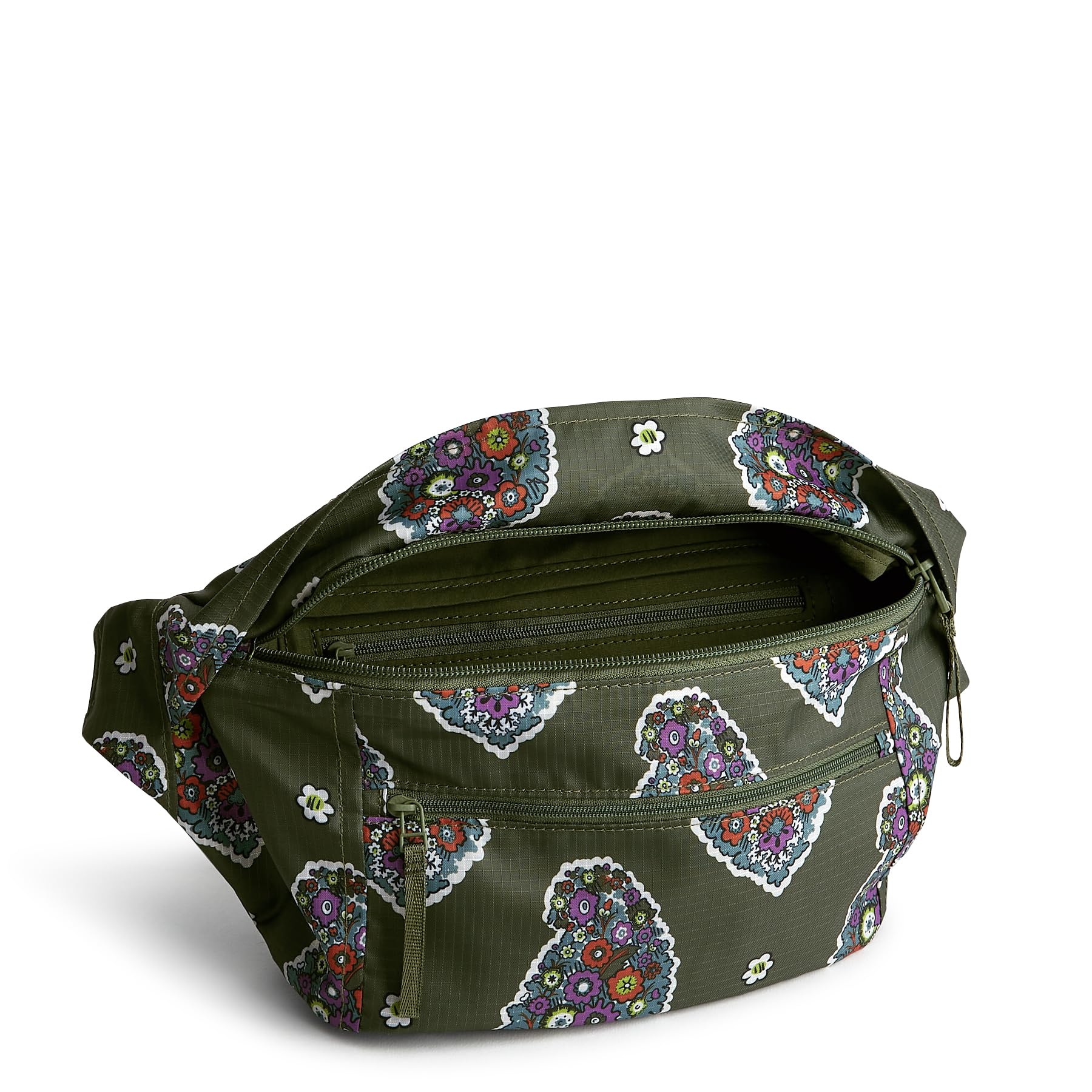 Vera Bradley Ripstop Portnoy Belt Bag, Kew Gardens Green
