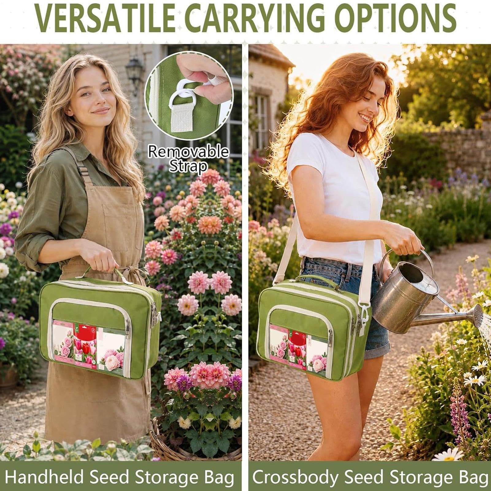 Organizer raccoglitore per bustine di piante Contenitore Con 20 Buste | borsa raccoglitore salva-giardino 30 fogli Per Giardinieri, Hobbisti E Professionisti Della Primavera