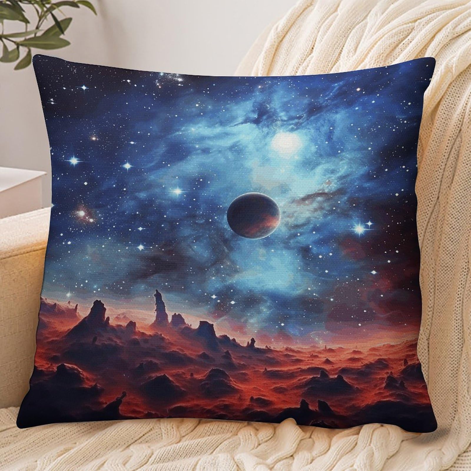 Fekiloot Style Galaxy Space Pillowcase Pillow Sham Pillow Case