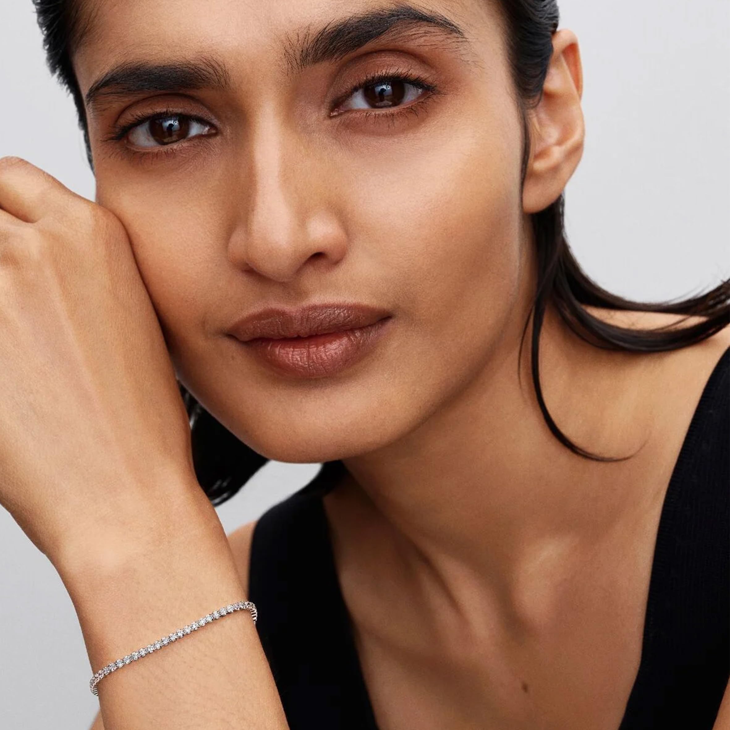 PANDORA Timeless Funkelndes Tennisarmband aus Sterling-Silber mit Zirkonia, Größe: 20cm, 593927C0... Ansicht 5
