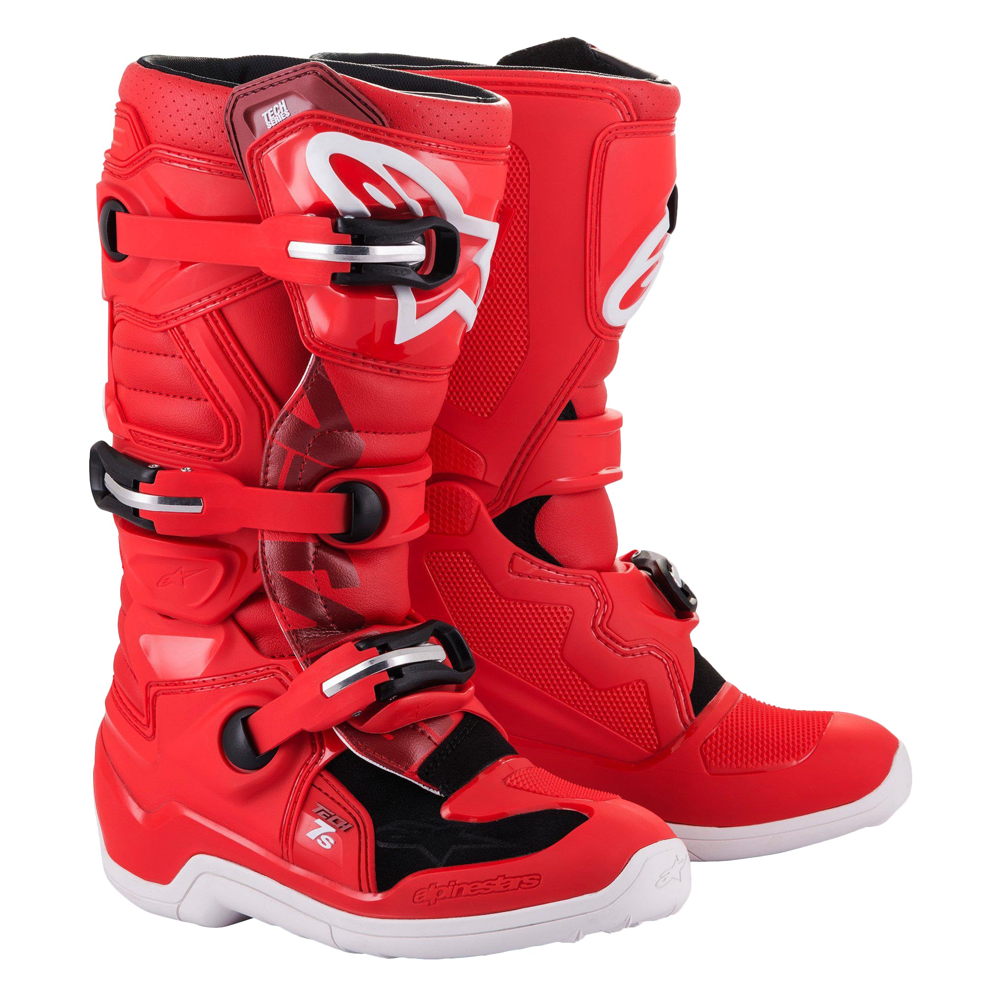 Alpinestars Tech 7S Boots Red Sz 02 (2015017-30-2)