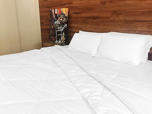 Edredón de plumón alternativo 100% lana de alpaca peruana, con control térmico hipoalergénico para todas las estaciones, totalmente sostenible