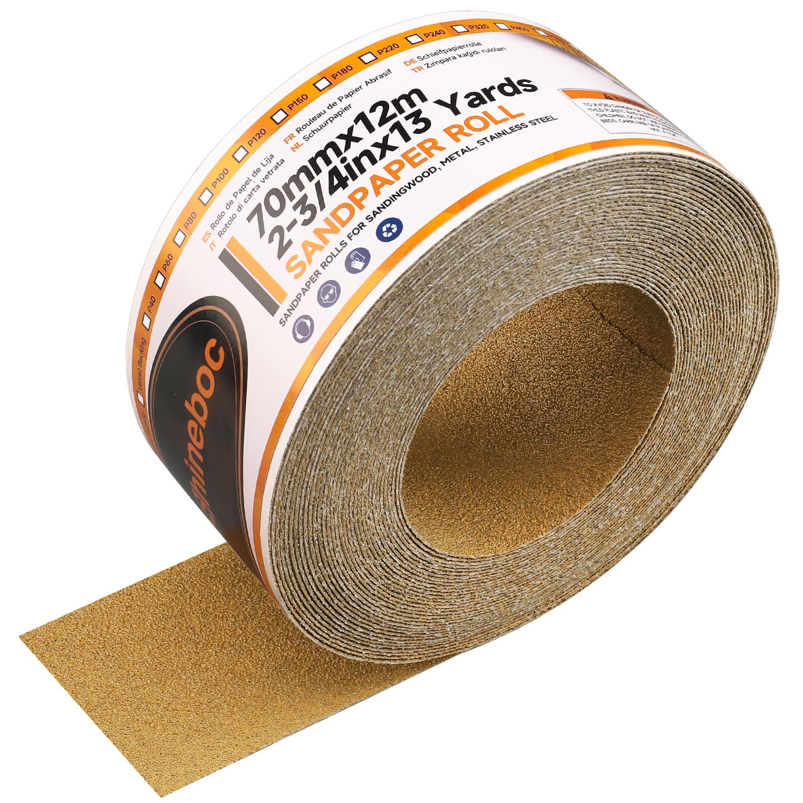 Shineboc Sandpaper Roll - 220 Grit, 13 Yards -8