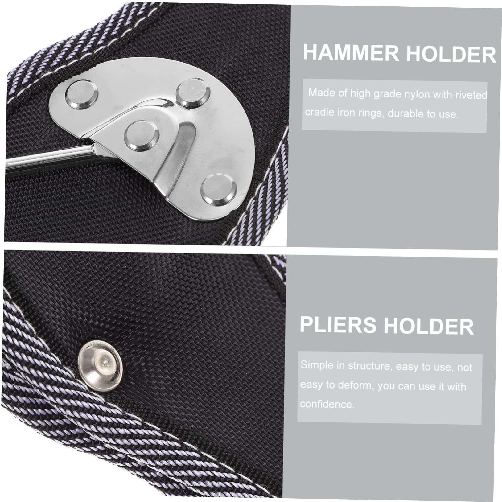 3pièces Porte-Outil à Ceinture pour Et Clés Accroche Pratique pour Outils Organisateur à Suspendre pour Bricoleurs