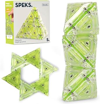Speks Geode Magnetic Pyramid, Sensory Tool for Stress Relief and Focus