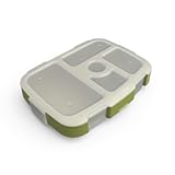 Kids Prints Tray with Transparent Cover - Reusable&comma; BPA-Free&comma; 5-Compartment Meal Prep Container with Built-In Portion Control for Healthy Meals At Home & On the Go &lpar;Camouflage&rpar;