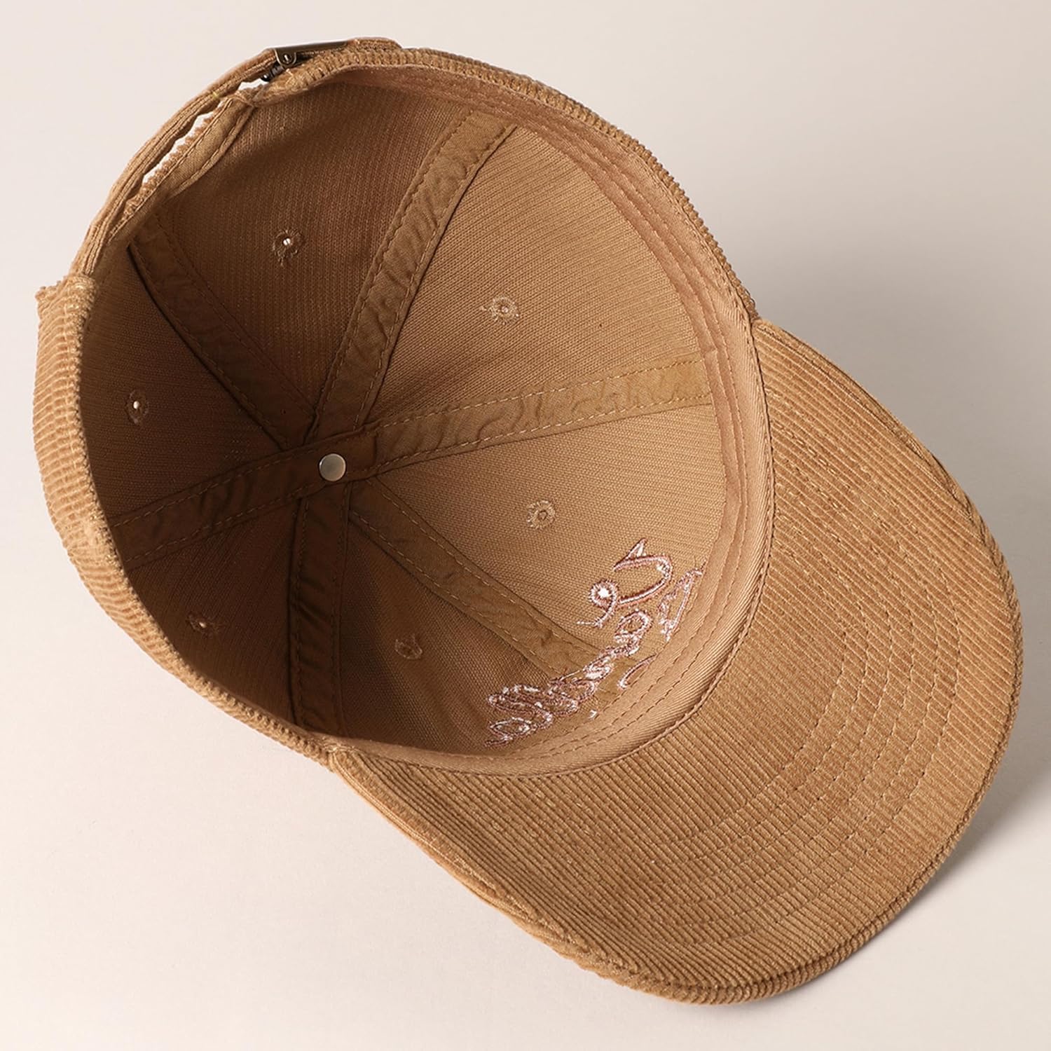 MIRMARU Variety of Designs Embroidered 100% Cotton Corduroy Baseball Cap for Men and Women. - Image 3