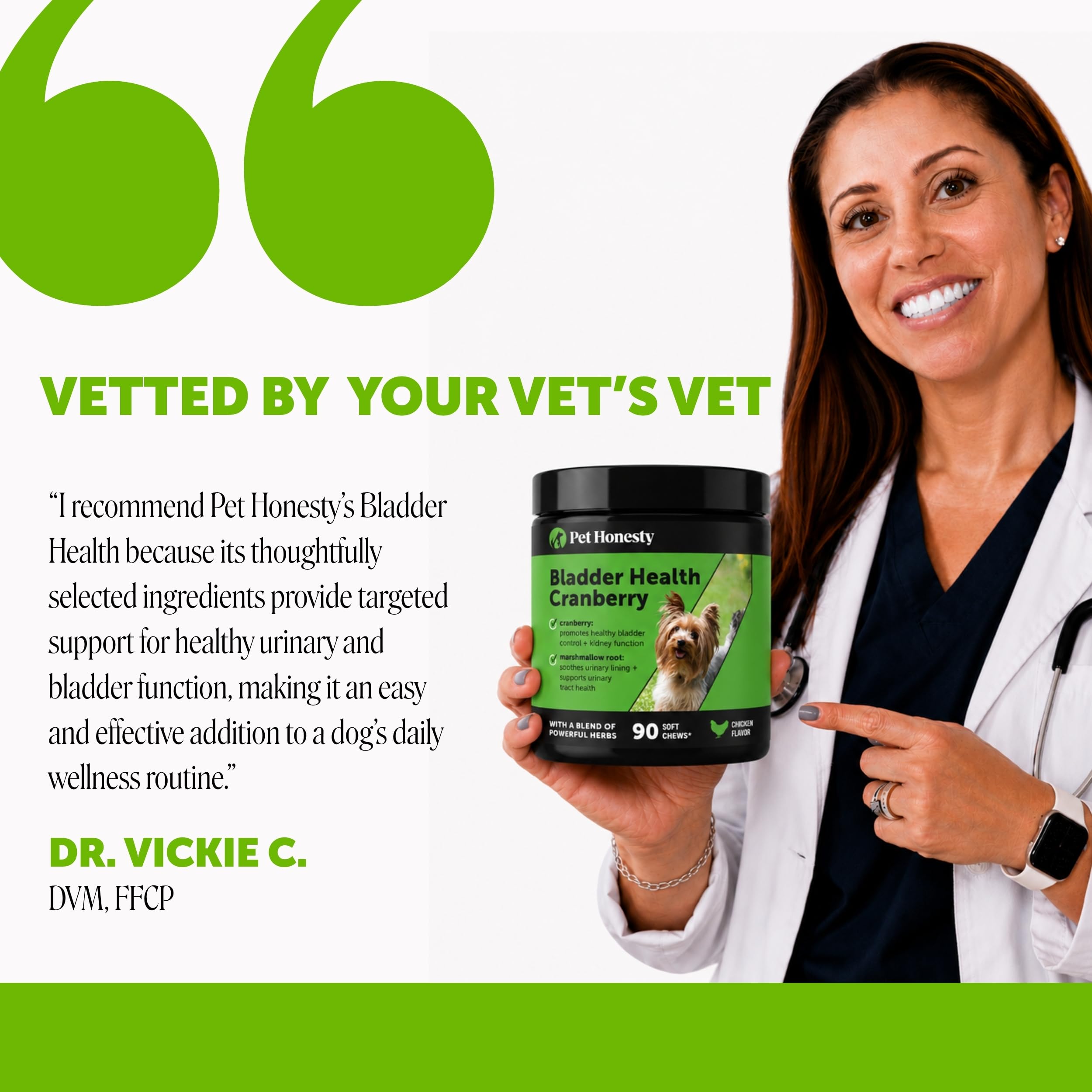 Pet Honesty Vet Recommended Cranberry Supplement for Dogs, 90 Ct, Bacon — Amazon image 5