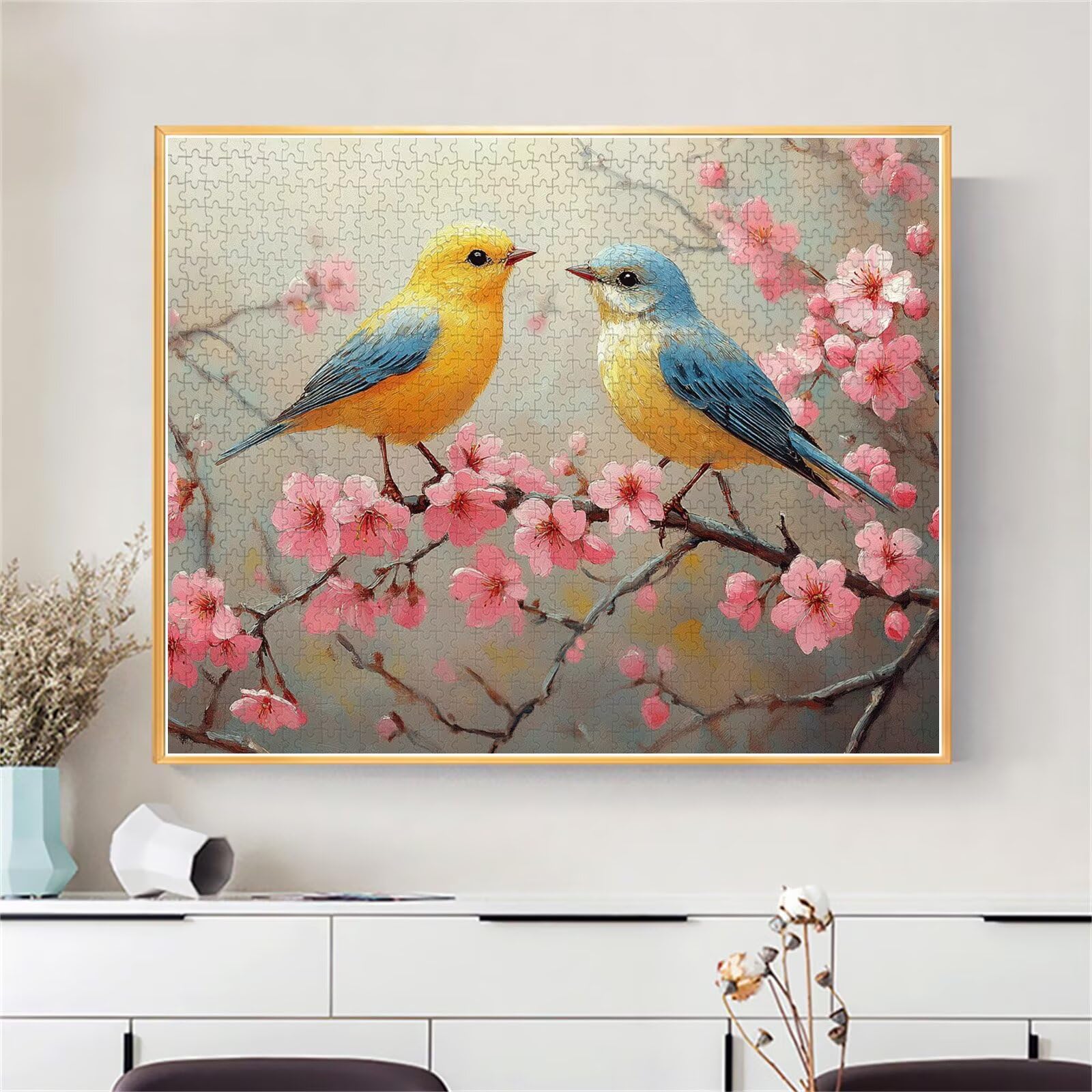 Puzzle Erwachsene 2000 Teile Vogel Blume Educa Jigsaw für Kinder ab 8 Jahren Mädchen Jungen, Erwachsene Impossible Klassische Puzzles Schwer, Anspruchsvoll Spielspaß, Als Geschenke 70x99cm t-746