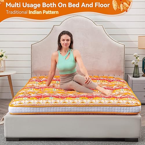 Miniatura 5 de Dr.Futon Colchón de futón japonés extra grueso plegable enrollable para invitados, tumbona y tabel