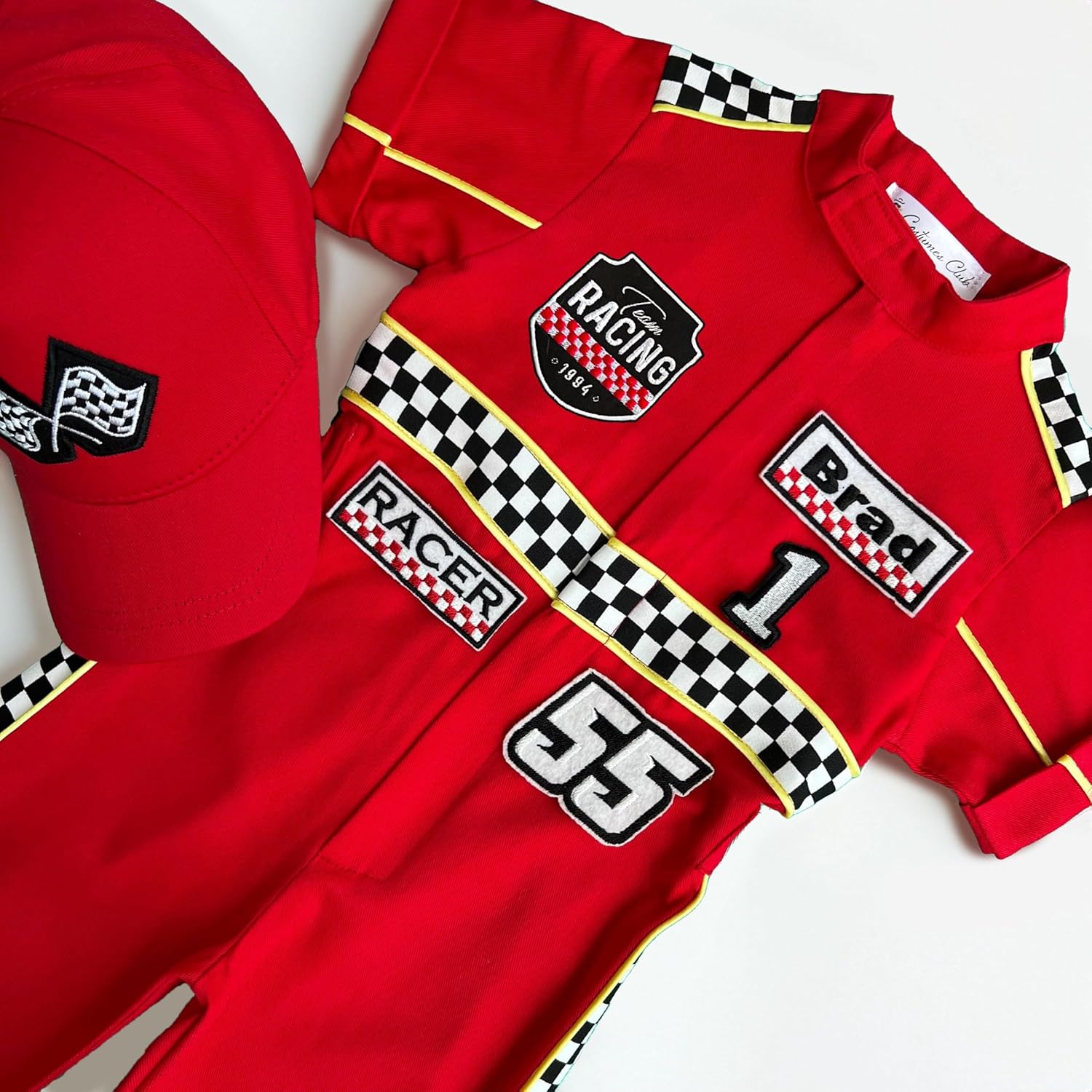 Handmade Race Car Driver Costume for Toddlers - Halloween Costume, Cars Boys Racing Outfit, Toddler Racer Suit