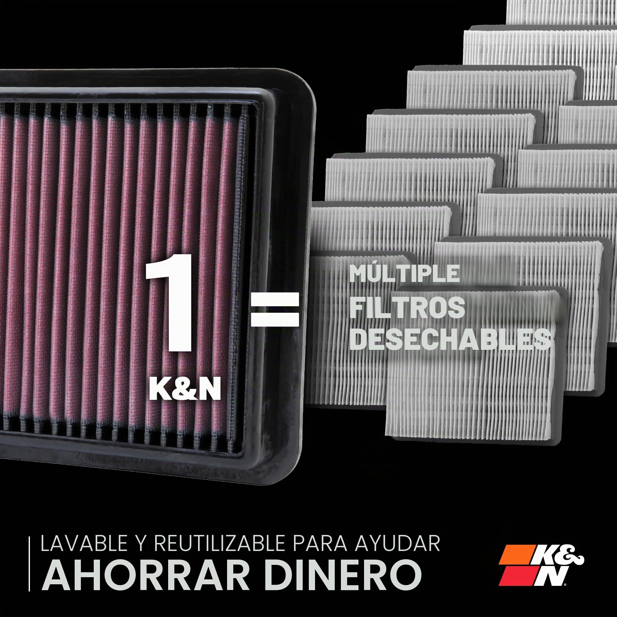 K&N 33-2438 Filtro de Aire Coche