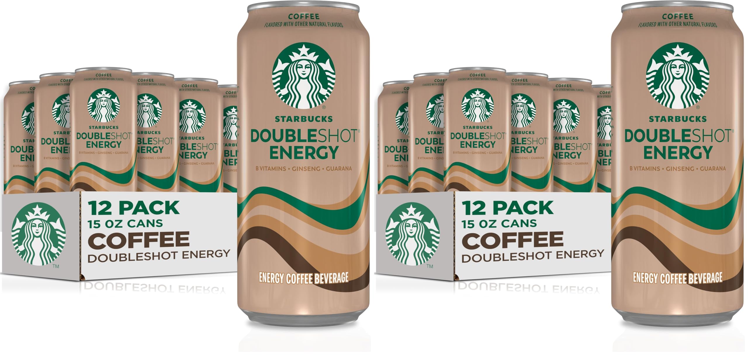 Starbucks - RTD Coffee Doubleshot Energy Drink Coffee Beverage,15 fl oz Cans (Packaging May Vary),(Pack of 24)
