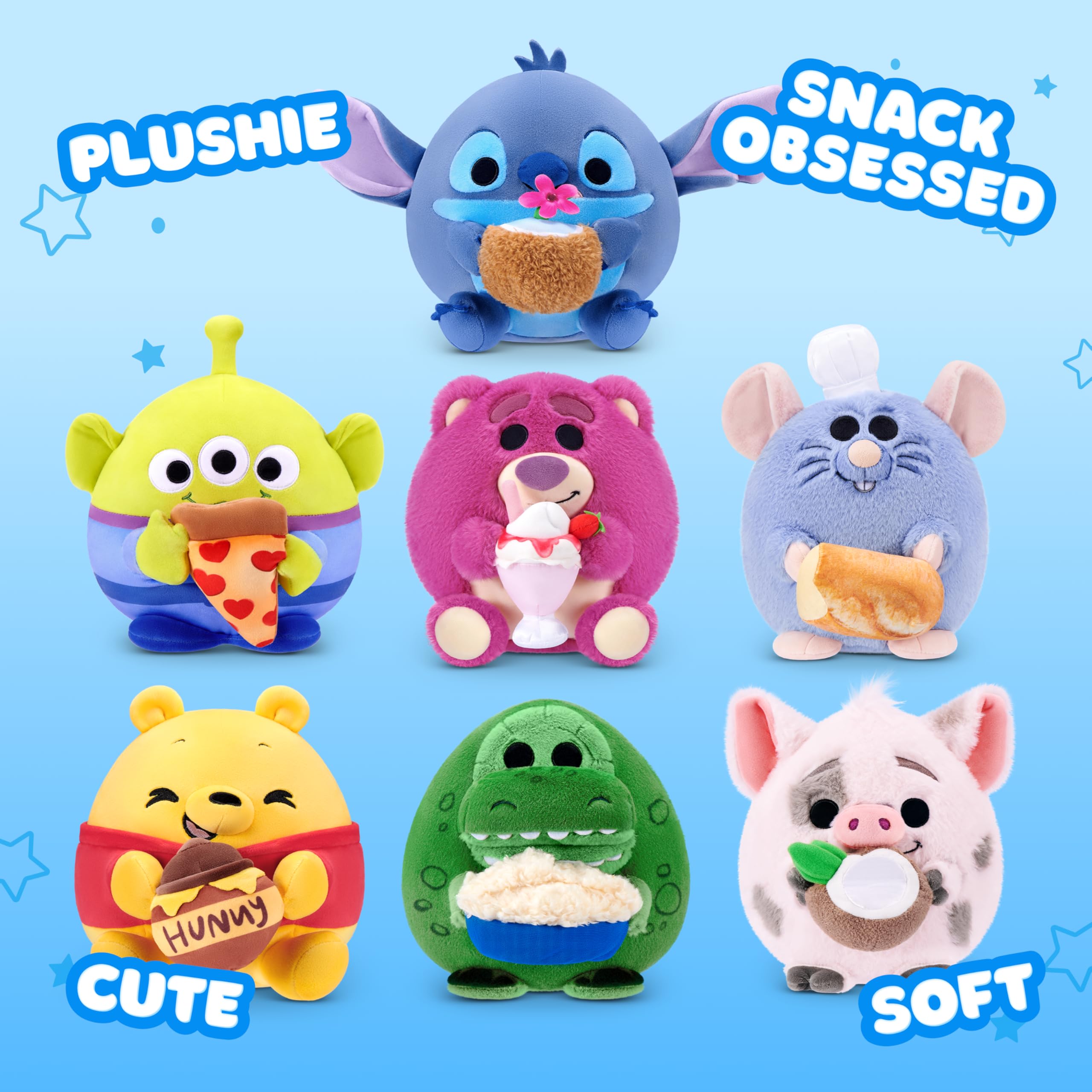SNACKLES -SERIES 1 (WAVE 2) - DISNEY PLUSH 8" Pua & Coconut