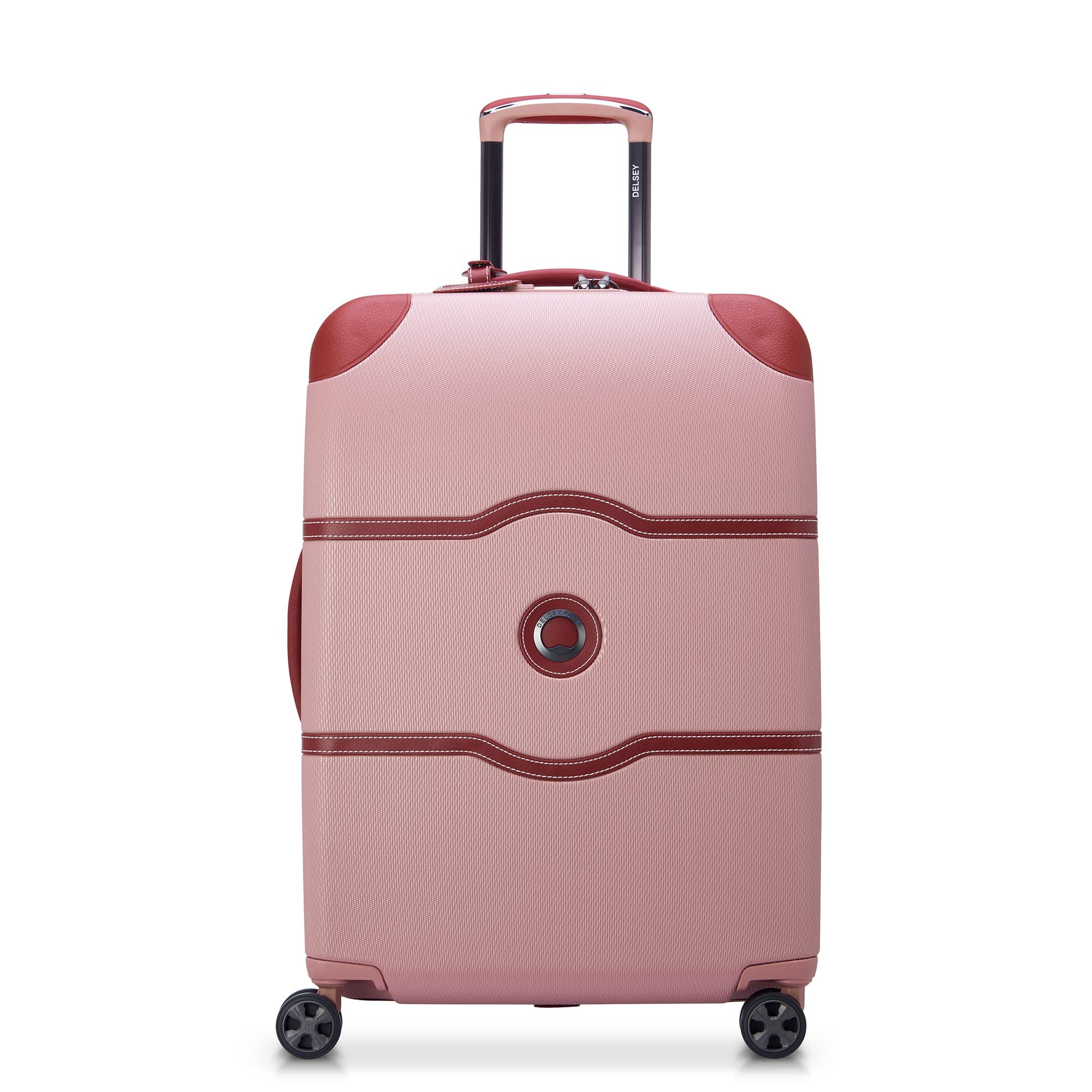 Chatelet Air 2.0, 24 Inch Checked-Medium Luggage, Pink
