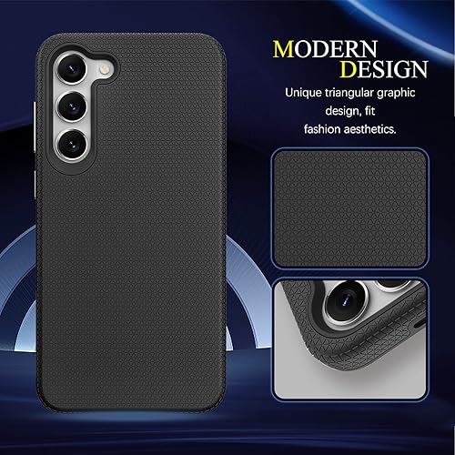 Miniatura 4 de Fangroney Funda para Samsung Galaxy S23 5G protección contra caídas de grado militar para Galaxy S23 1Pack protector de pantalla de vidrio templado