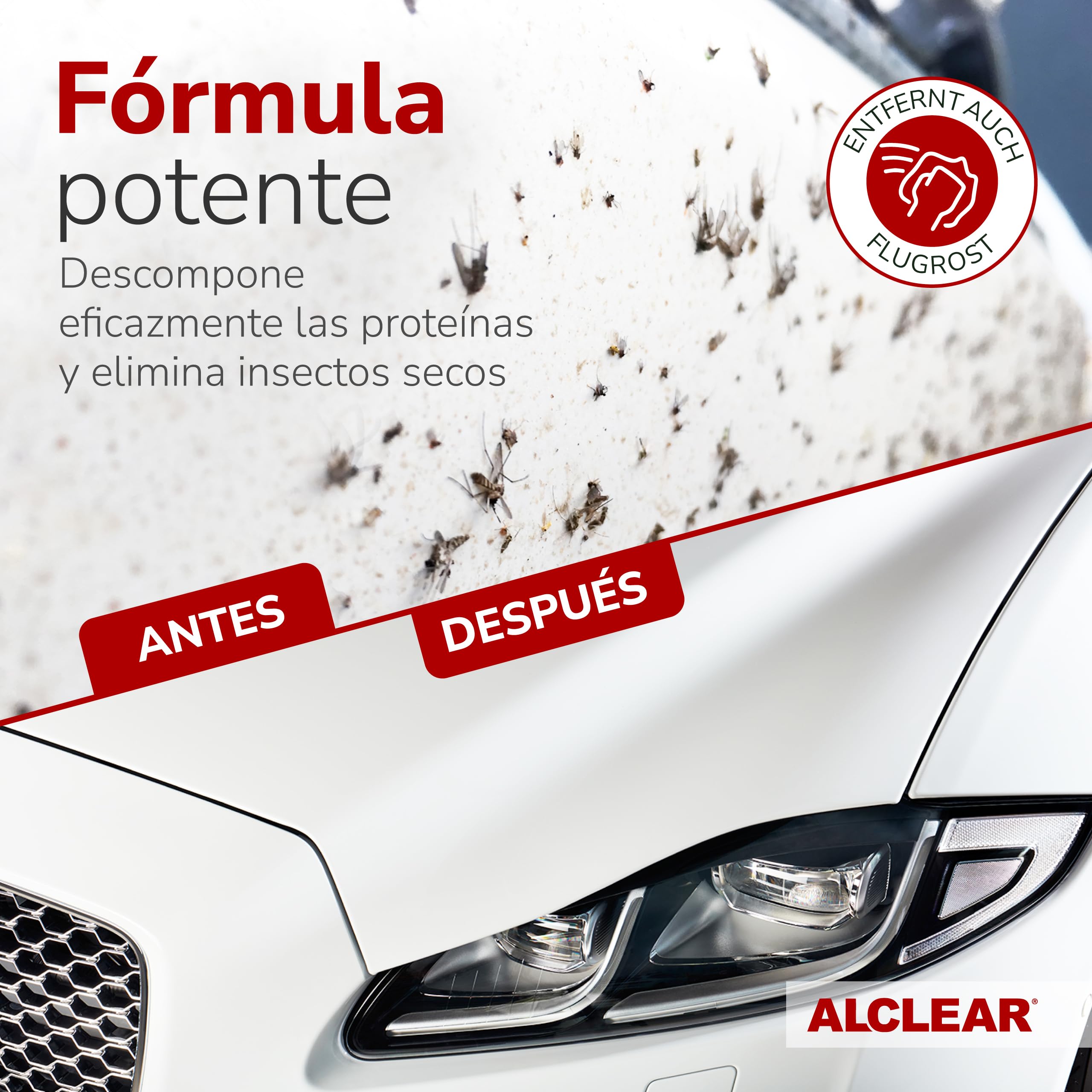 ALCLEAR 721IX Quitainsectos extra para vehículos, 1000 ml
