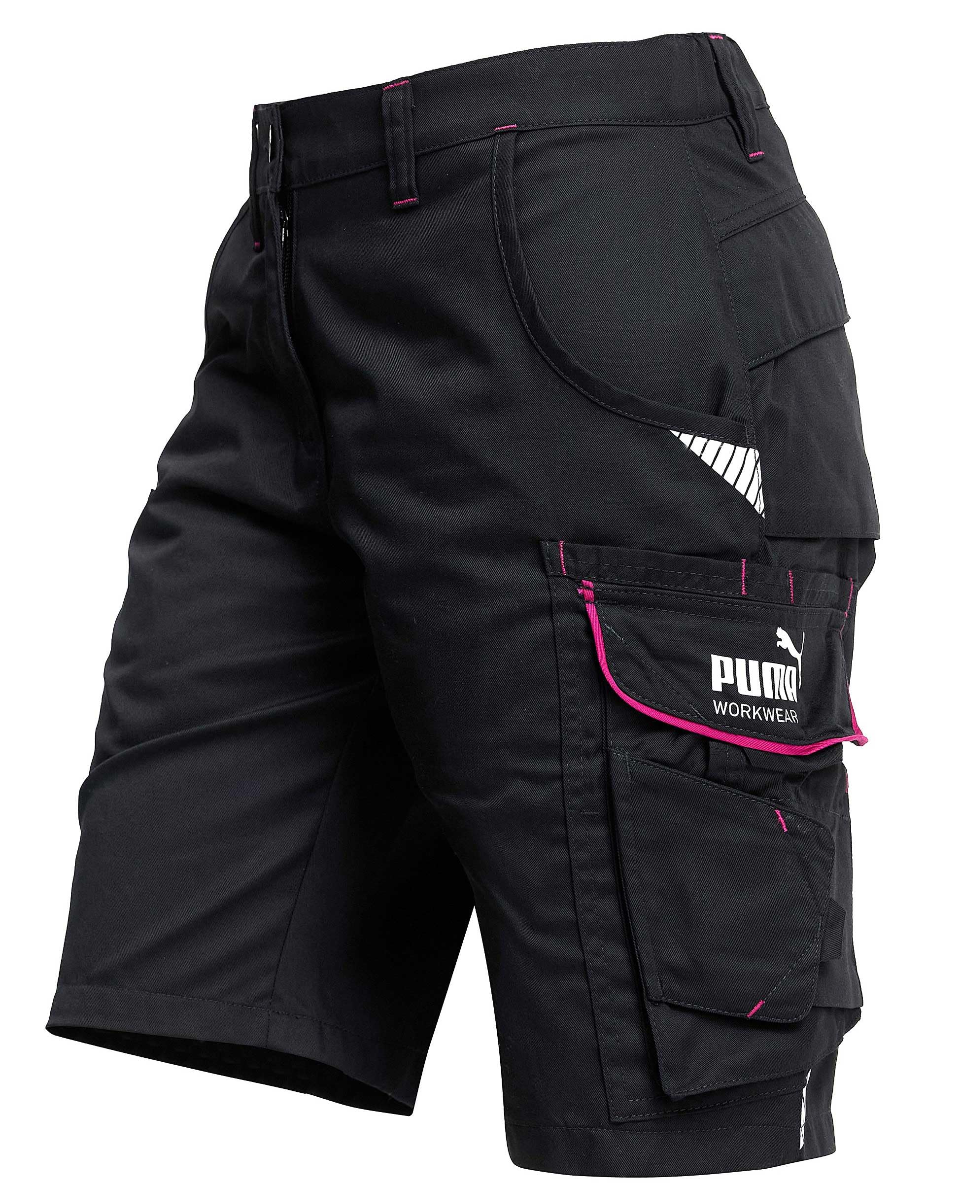 PUMA Workwear Precision X Arbeitsshorts - Kurze Arbeitshose Damen - Robustes, Flexibles Material - Cargohose mit vielen Taschen - Bequeme Passform - Ideal für Handwerk Heimwerk und Baugewerbe