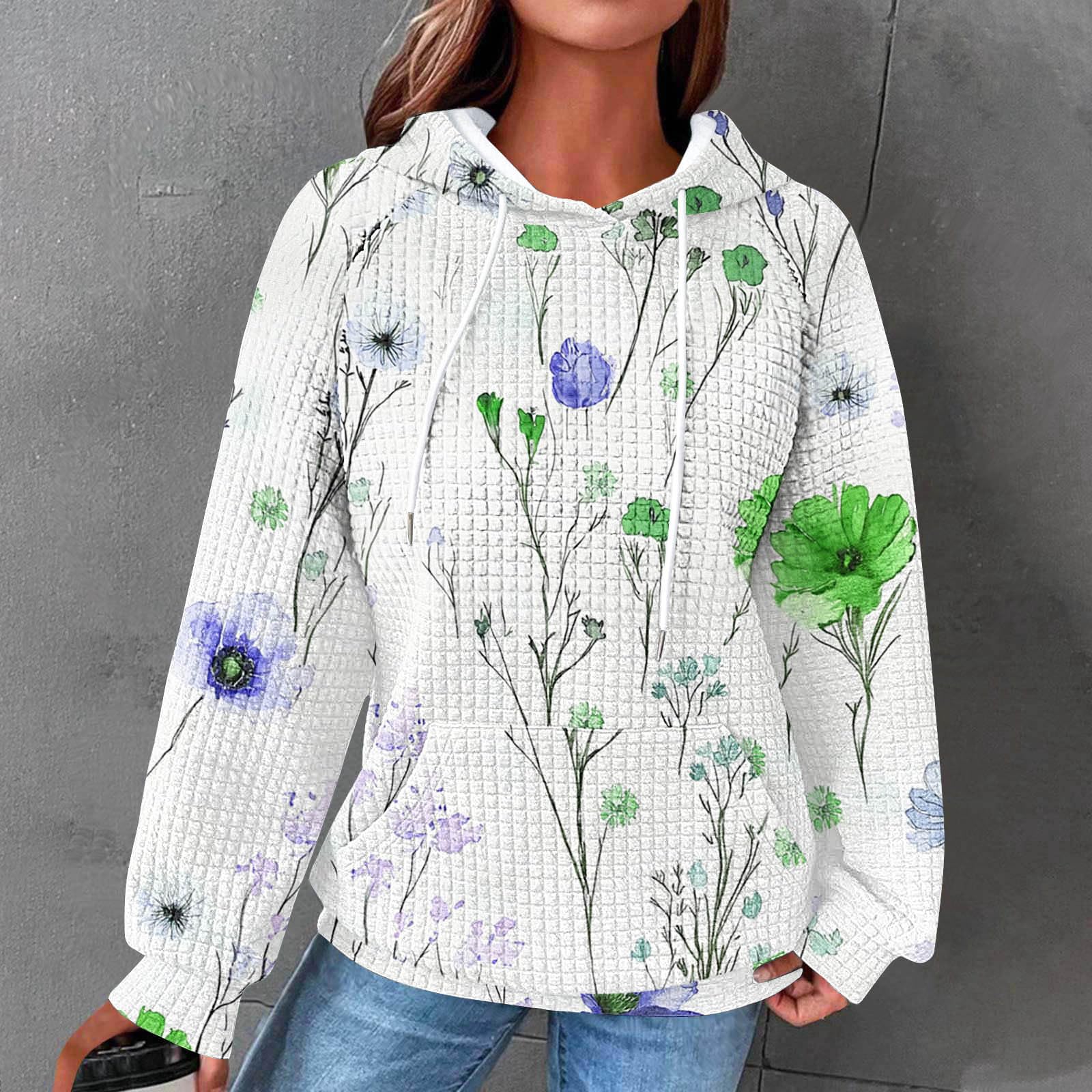Sweat à Capuche Femme Oversize Sweats Basique Sweat-Shirt avec Poches Outerwear Gym Streetwear Classique aux Couleurs Assorties Veste à Manches Longues Haut Couleur Unie Mode Automne Vêtements