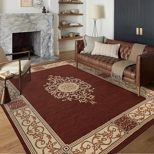 Superior Alfombra de interior, cubierta de alfombra de felpa, medallón oriental tradicional, perfecta para pasillo, entrada, sala, comedor, Superior Alfombra de interior, cubierta de alfombra de felpa, medallón oriental tradicional, perfecta para pasillo, entrada, sala, comedor,