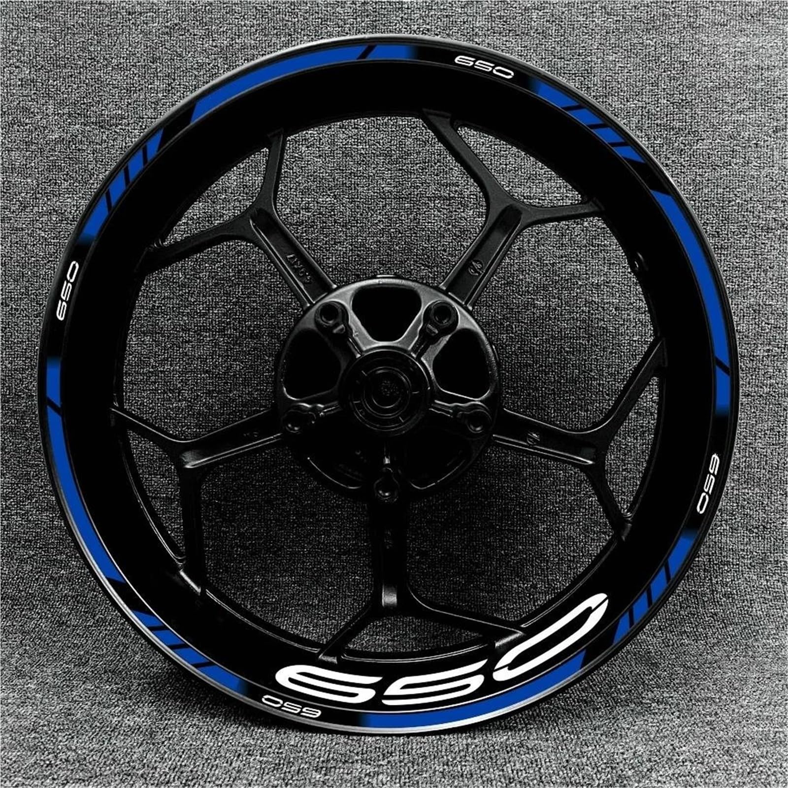 Motorrad-Radnabenaufkleber Motorrad-Felgenaufkleber Für Kawasaki Z650 Z 650, Felgenaufkleber, Radnabenaufkleber, Reflektierende Felgenaufkleber Felgenrandaufkleber(Farbe 8)