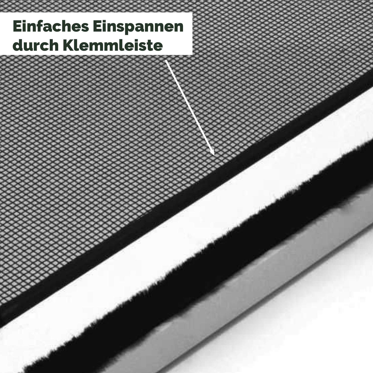 Nematek Fliegengitter Fenster PRO, ohne Bohren - Insektenschutz Gitter mit Rahmen - Moskitonetz Alurahmen Mückengitter Fenstergitter Fliegenschutz