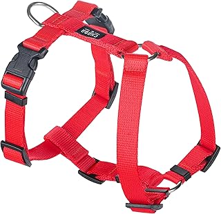 Chaba Guard Dog Harness for Small and Medium Dogs with Control, Anti-Pull & Choking, Adjustable, Comfortable and Lightweight, Classic Step-in Chest Harness, Dog Harness, Size M, Red product image