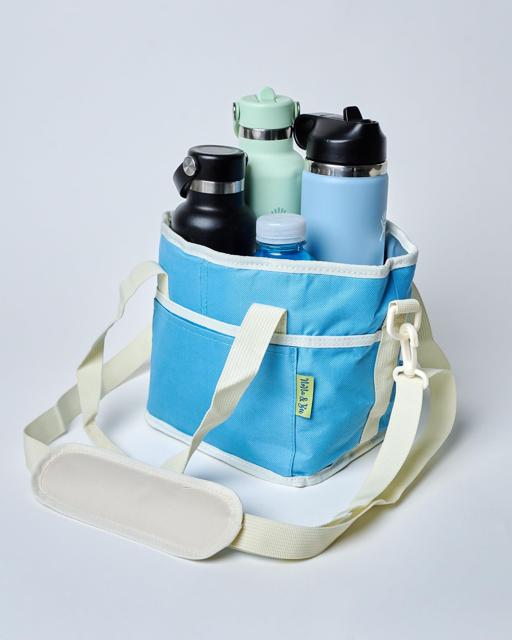 Amazon.com: NoNa & Bee 4 Water Bottle Holder with Strap | Family