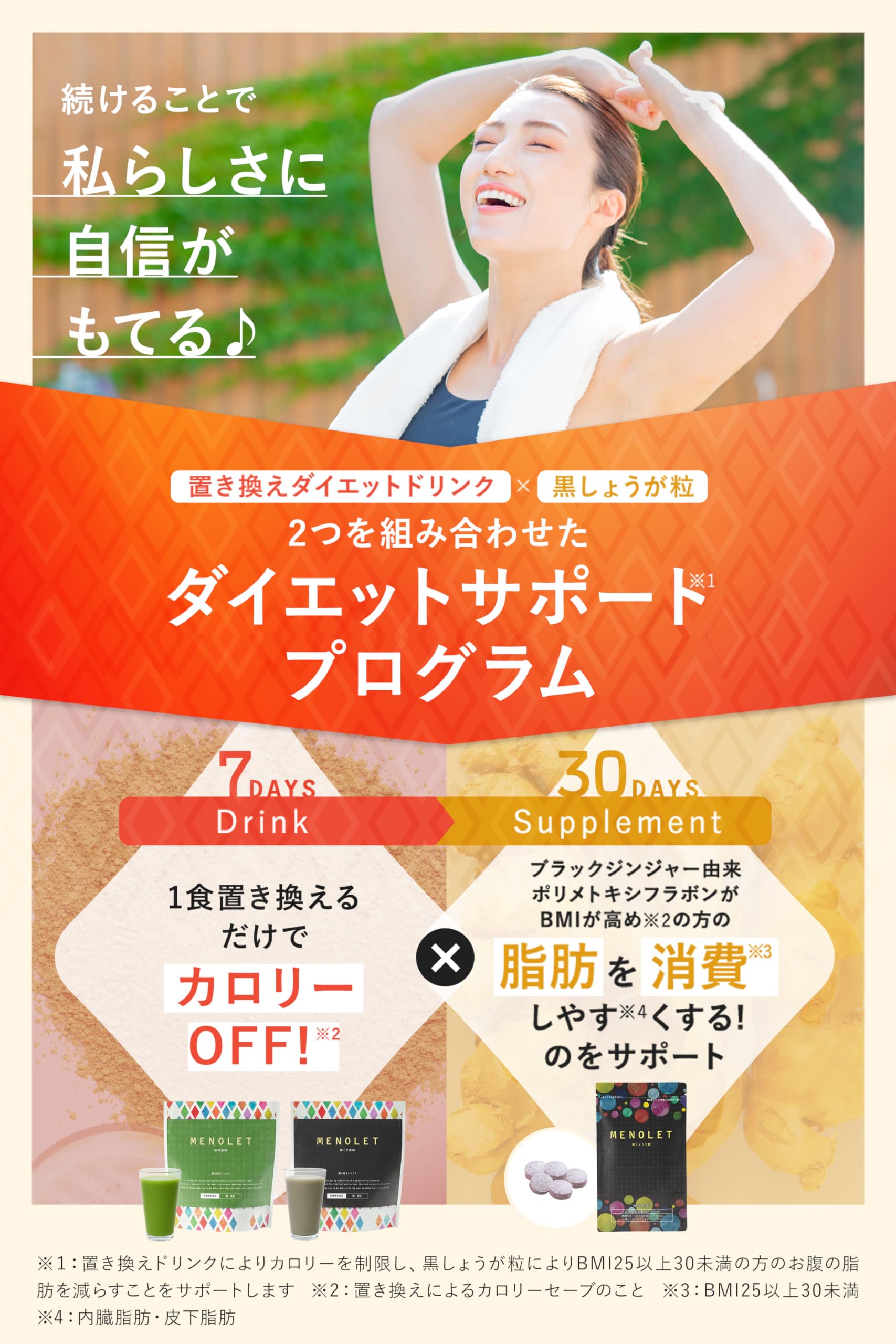 Amazon.co.jp: 【公式】MENOLET メノレット 置き換え ドリンク