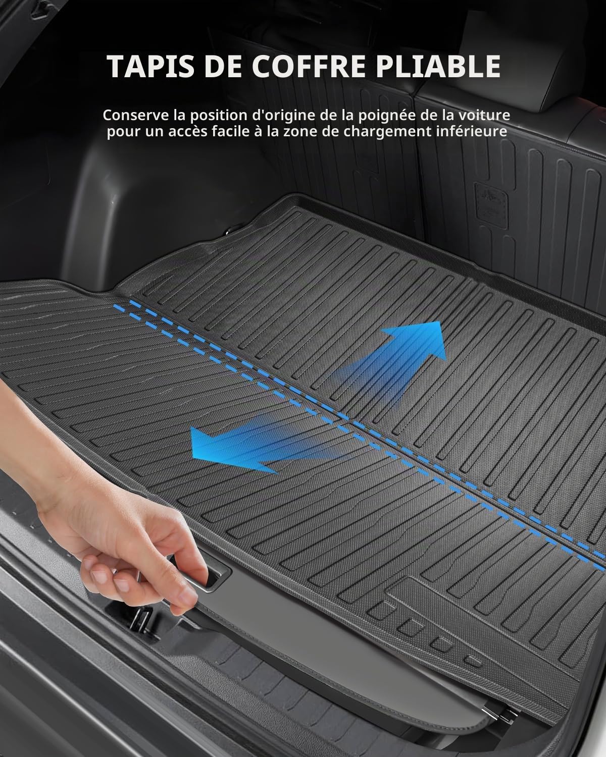 TPE Tapis de Coffre pour Toyota RAV4 XA50 HEV/PHEV 2019-2025