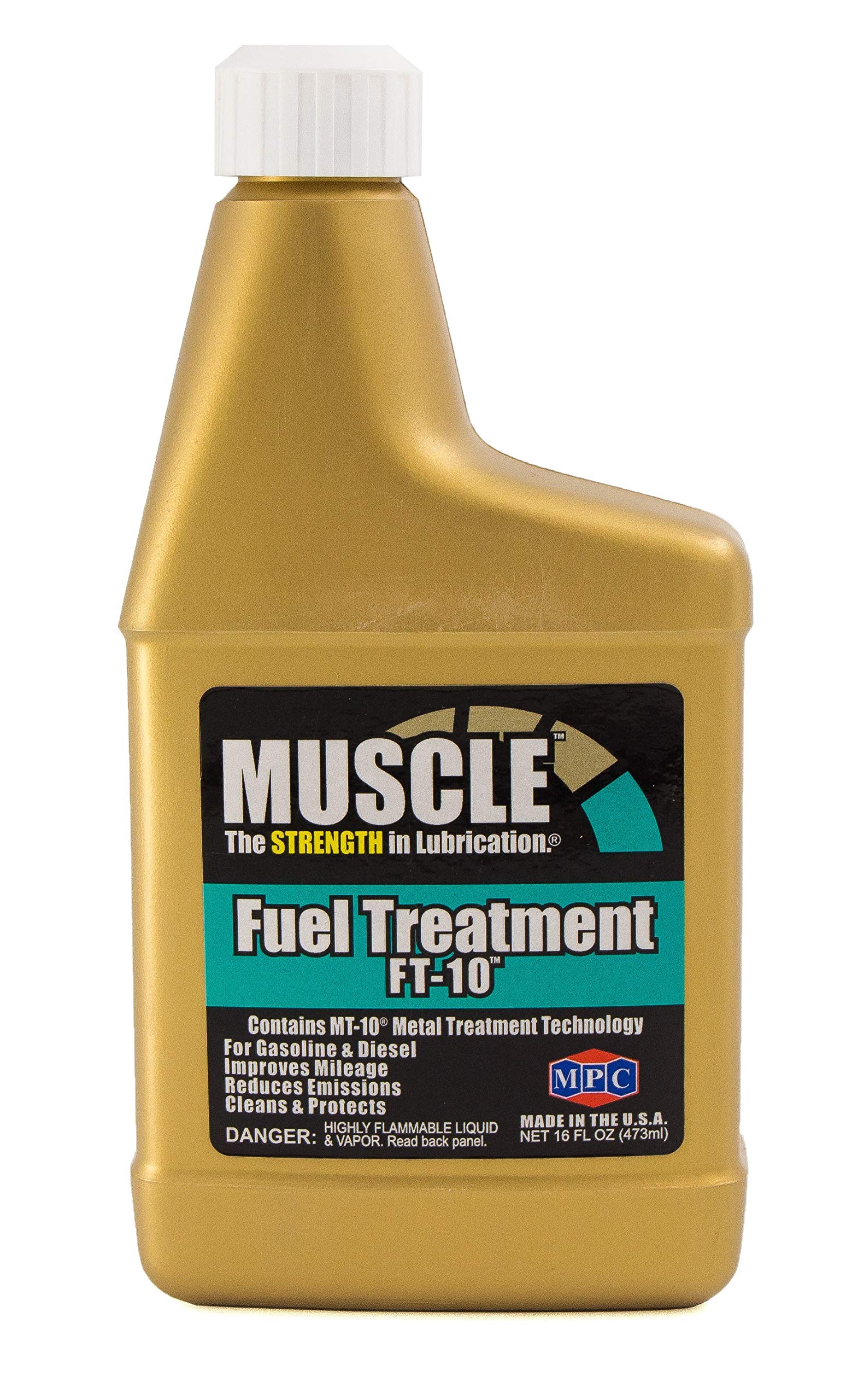 Muscle Fuel Treatment FT-10, 16 Fluid Ounces, Gasoline & Diesel Fuel Additive
