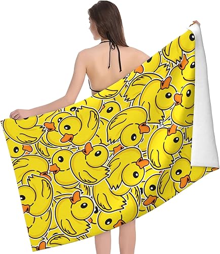 Miniatura 2 de HISORO Toalla de playa de microfibra de secado rápido para adultos y niños, toallas de baño suaves y cómodas para exteriores, 52 x 32 pulgadas