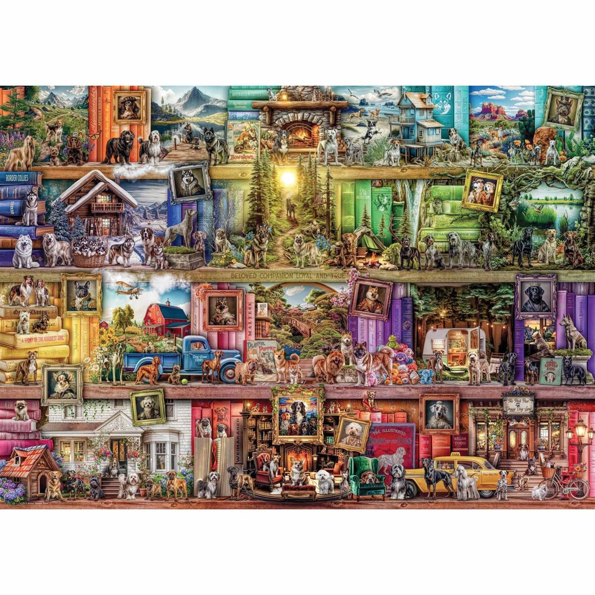 Ravensburger Library of Dogs 1000 Piece Jigsaw Puzzles for Adults and Kids Age 12 Years Up, Multicolor - Image 2