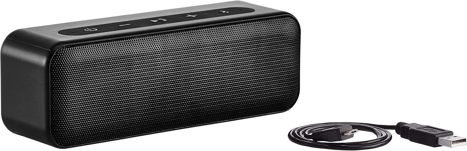 Bеѕt Quаlіtу 🔥 Amazon Basics 15-Watt Bluetooth Stereo Speaker with Water Resistant Design - Black