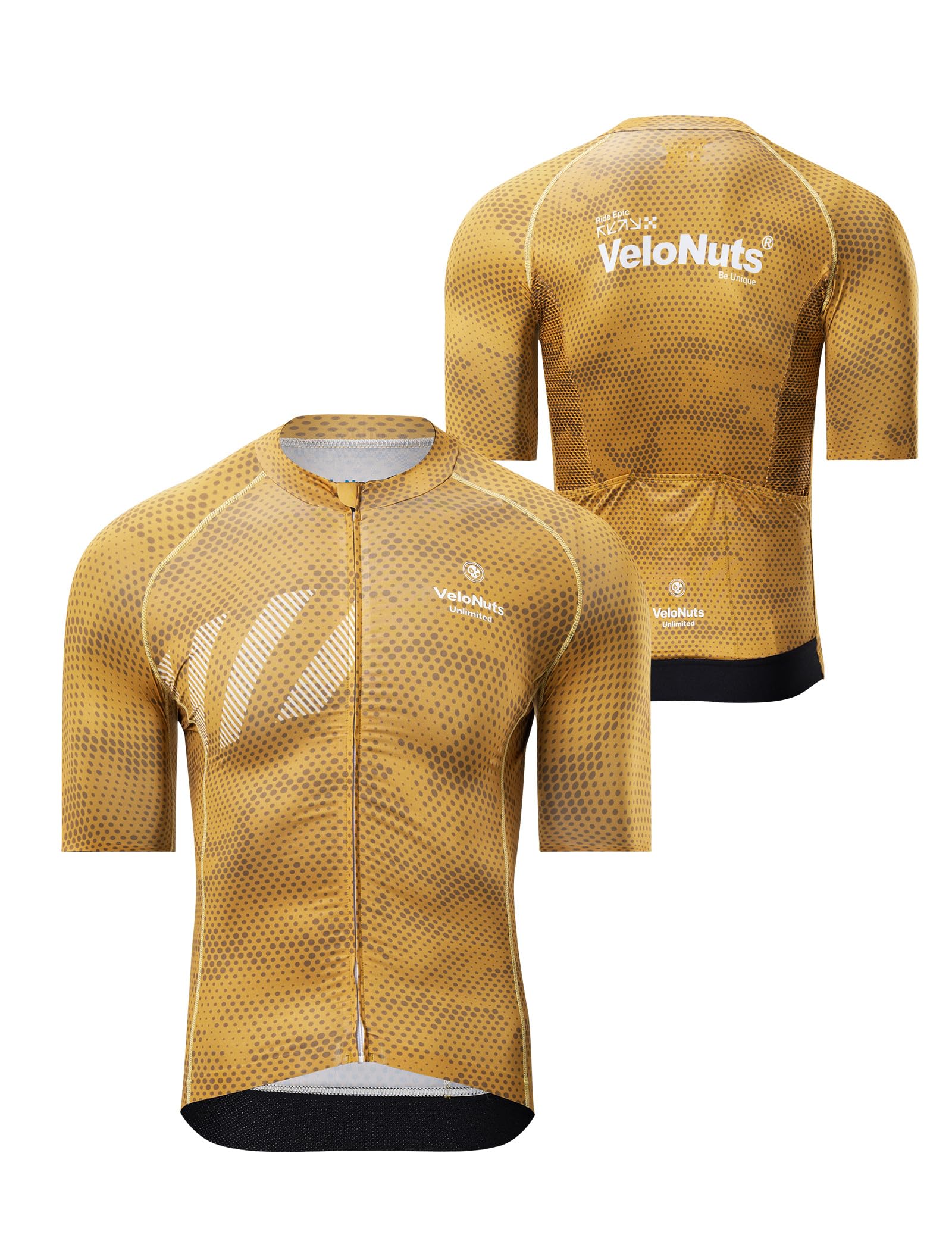 Radtrikot Kurzarm Herren, Schnelltrocknend Fahrradtrikot | Atmungsaktiv Fahrradbekleidung Fahrrad Trikot, Cycling Jersey mit 3 Rückentaschen für Sommer Rennrad MTB Radsport