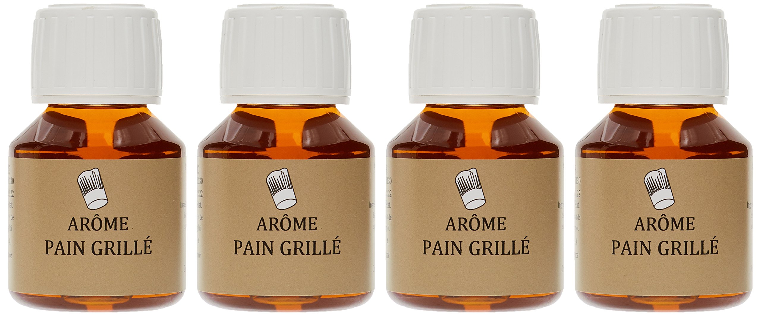 SélectArôme Arôme Pain Grillé 58 ml - Lot de 4