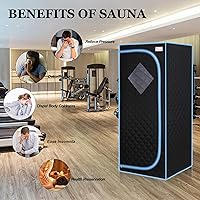 Vista 5 de Sauna infrarroja portátil para spa en casa Sauna de tamaño completo para 1 persona Tienda de sauna de infrarrojos lejanos de tamaño completo