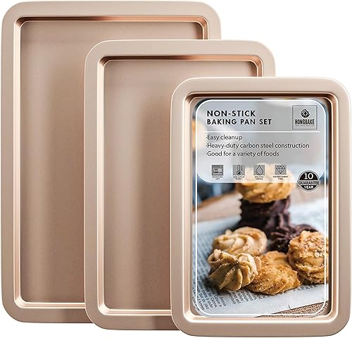 HONGBAKE Bandeja para hornear con cortadores de galletas, juego de moldes para hornear gelatinascuartos para horno, paquete de 8 juegos de HONGBAKE Bandeja para hornear con cortadores de galletas, juego de moldes para hornear gelatinascuartos para horno, paquete de 8 juegos de