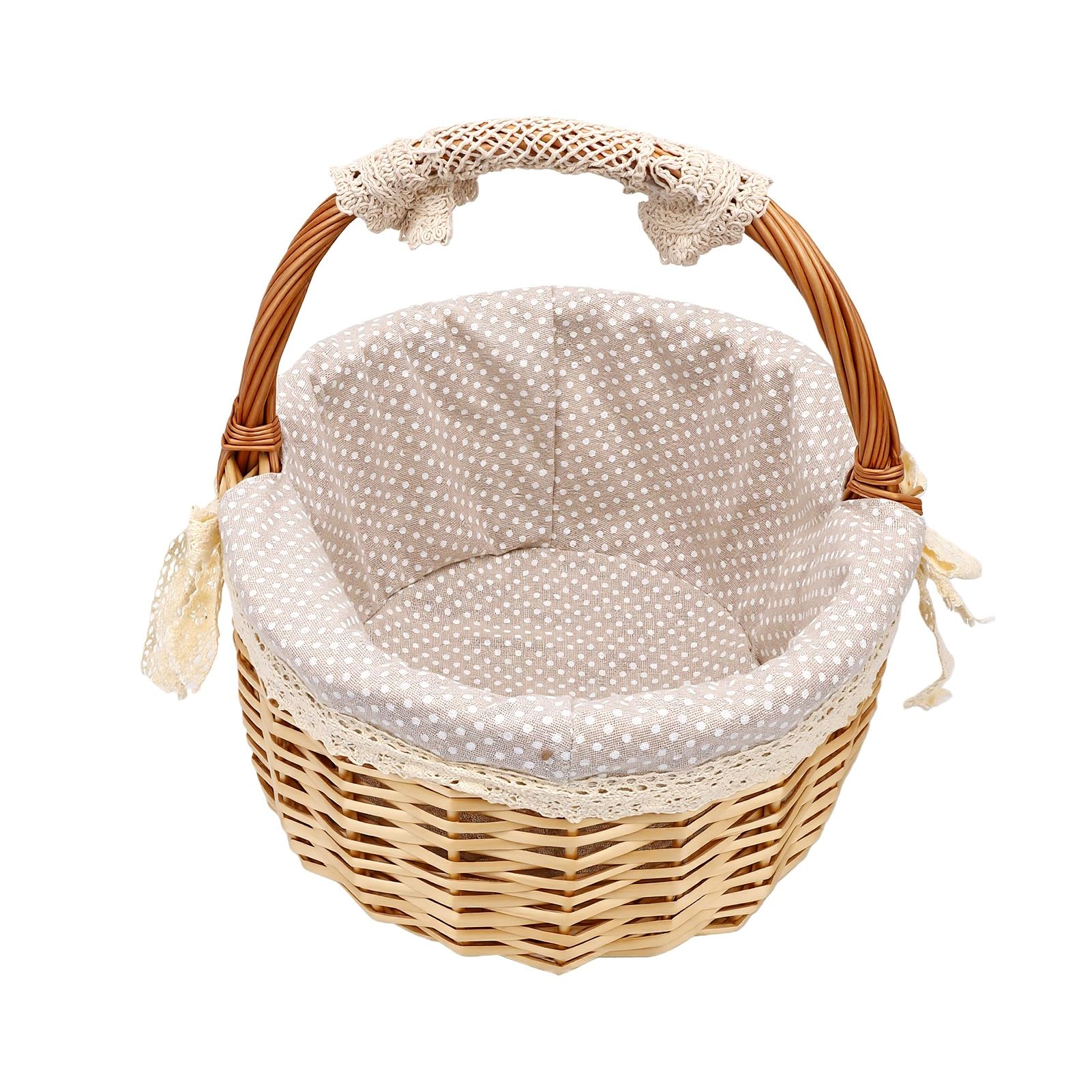 Handmade Flower Girl Basket, 12.6in (L 205-235)