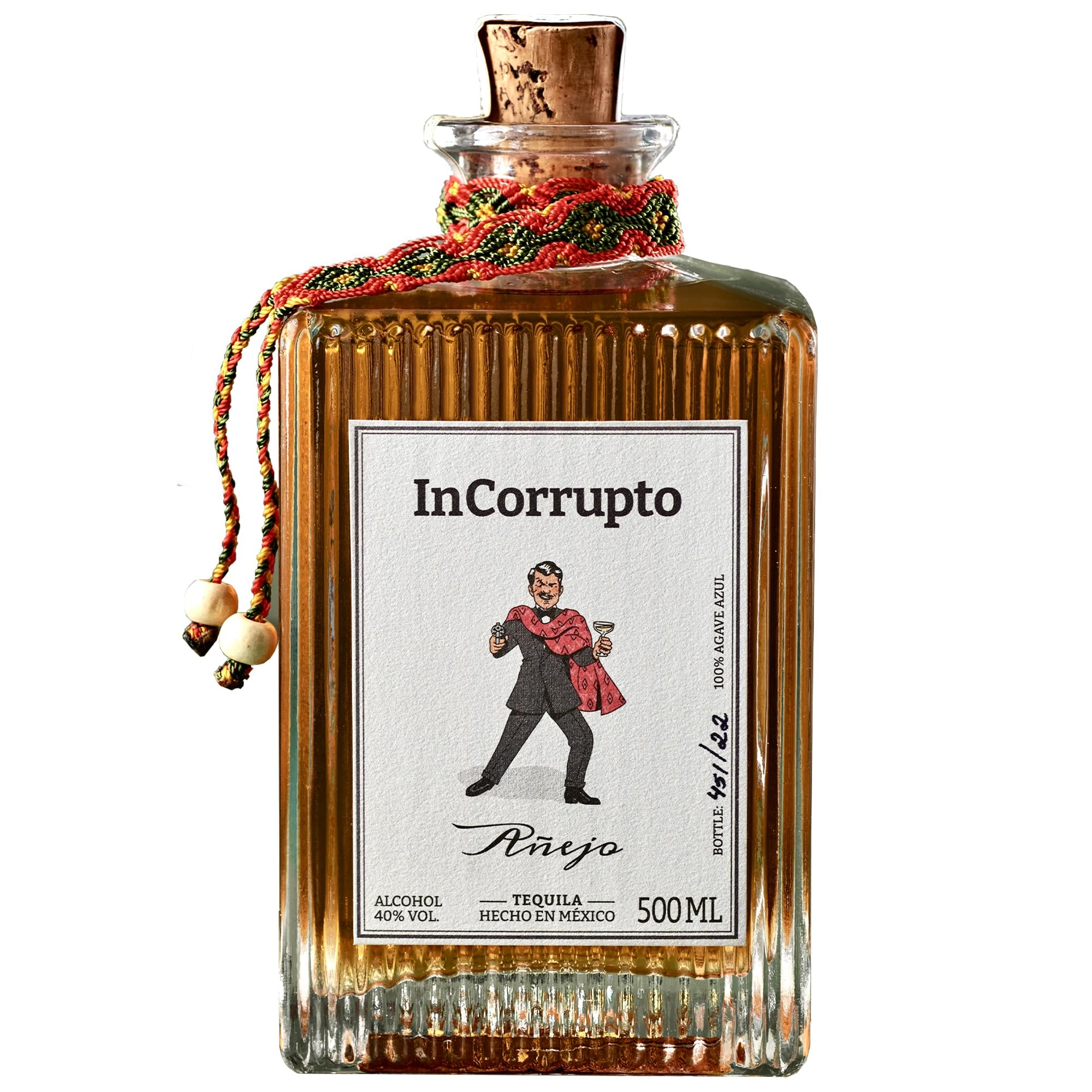InCorrupto Añejo Tequila 100% Blaue Weber-Agave 40% Vol 0,5 l Premium-Tequila aus Mexiko